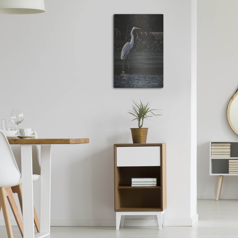 "Grande aigrette" par Ron Parker, H 24 po x l 16 po