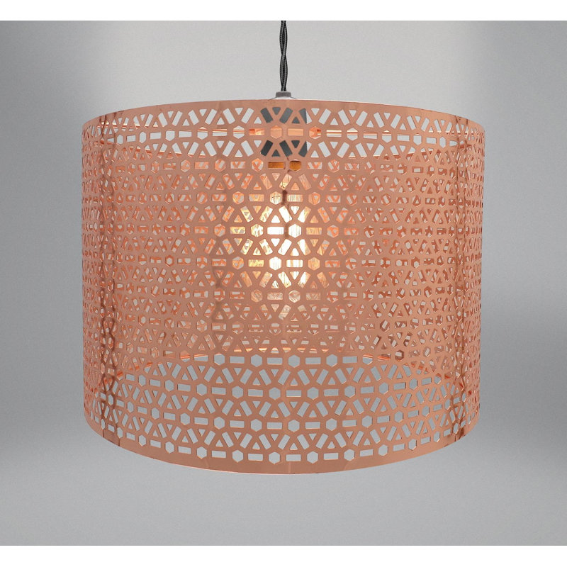 Hinshaw 1 - Light Drum Pendant, Copper