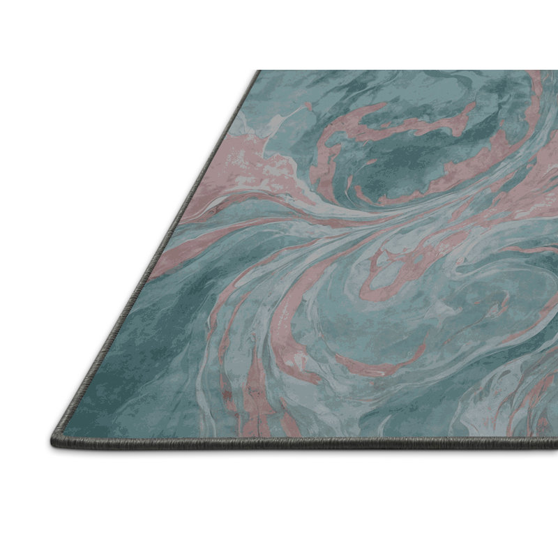 Tapis gris soyeux et moelleux, Rectangulaire 3 pi x 5 pi