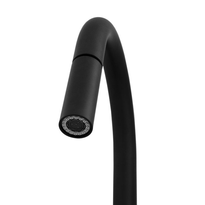 Robinet de cuisine sans fil ZLINE Autograph Edition Gemini, Noir mat