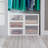 Sterilite Clear & White Plastic Storage Bin with One Drawer