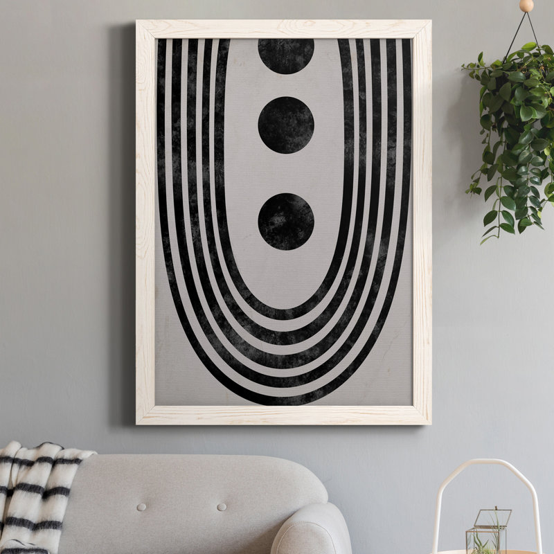 «Tubular Abstract II», peinture sur toile encadrée, H 20 po x l 17 po x P 1,5 po, Blanc