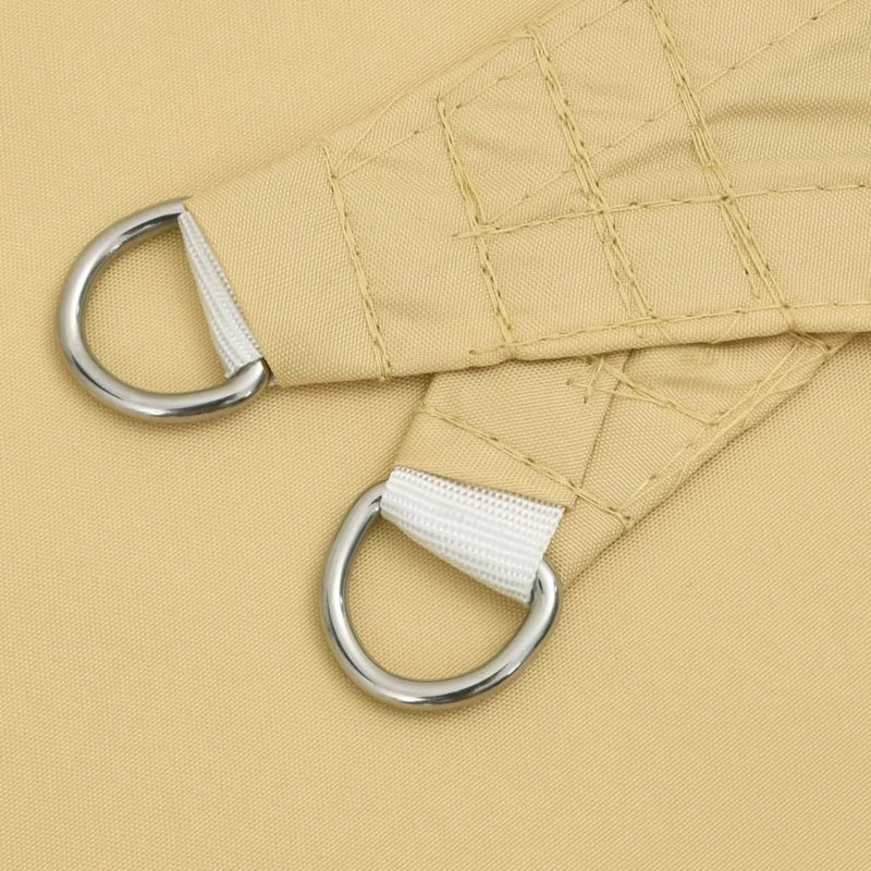Camelle 100% Polyester Oxford 3m x 3m x 3m Triangle Shade Sail, Sand
