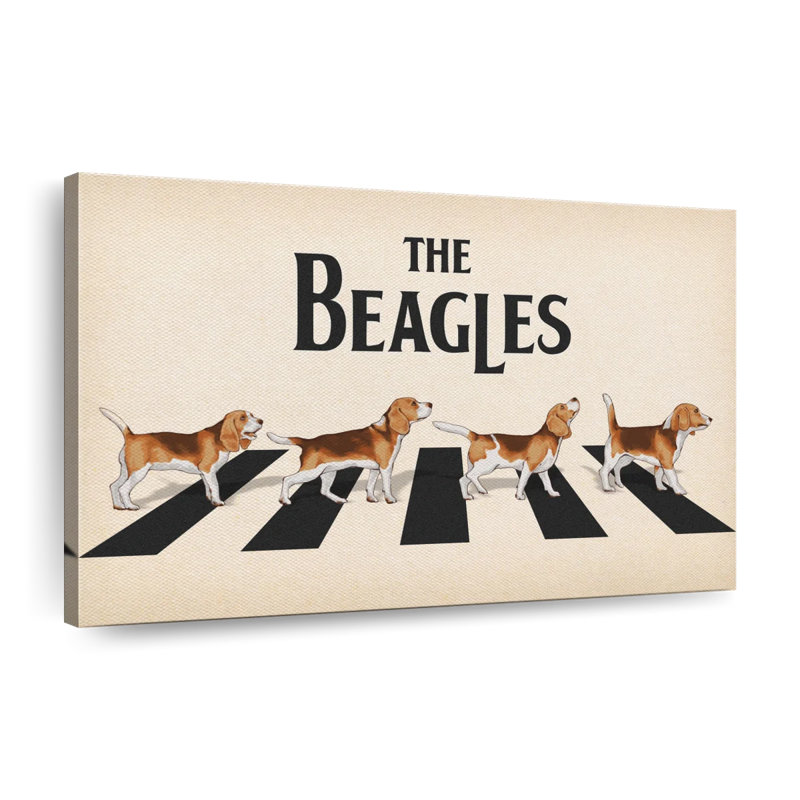 " The Beagles " by Vintage Charm Collective, 12" H x 8" W x 1" D