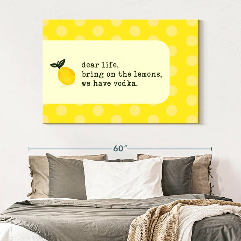 Vodka Lemon, 34" H x 51" W
