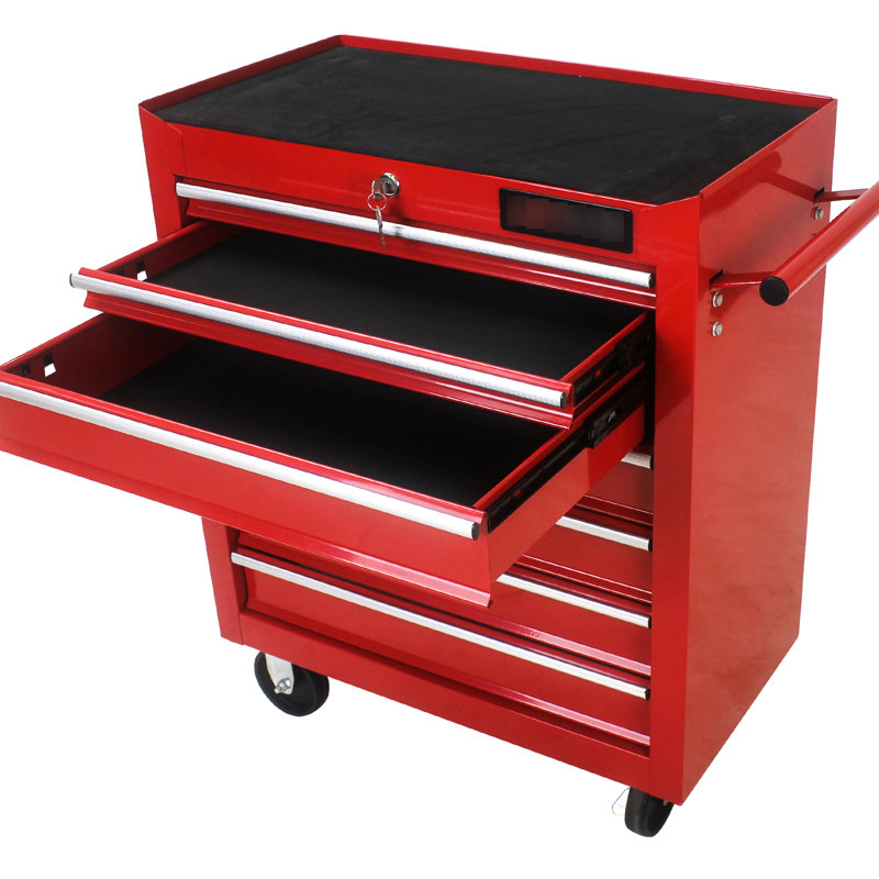 Chariot d'atelier mobile 7 tiroirs Red, Red