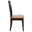 Ensemble de chaises cappuccino et beige à dossier en treillis (ensemble de 2)