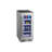 15 Inch Wide 63 Can Capacity Beverage Cooler with alternating (Blue, White, Amber) LED lighting, Door Alarm, Touch Control Panel and Lockable Right Hinged Door