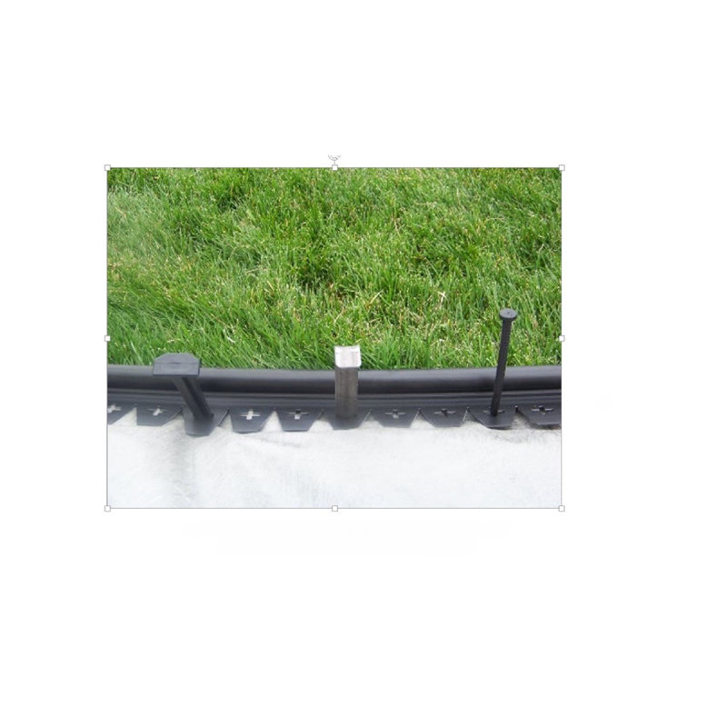 Black Recycled Plastic No-Dig Garden Edging with Stakes