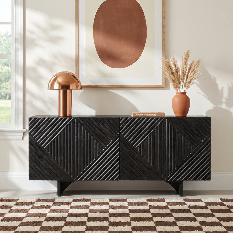 Juara 68.2" Wide Sideboard, Black
