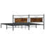 Bed Frame Without Mattress Smoked Oak Engineered Wood