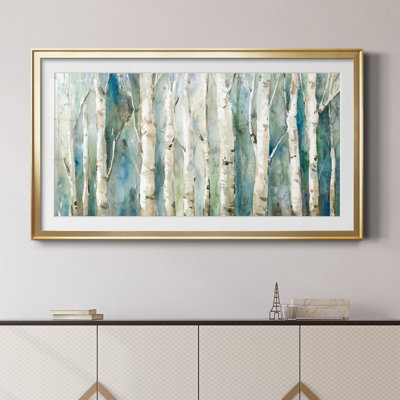 " Birch River Walk " Painting Print