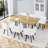 Space-saving Dining Table Sets With Storage, Modern Mdf And Metal