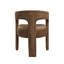 Leonardo Brown Linen Arm Chair (Set Of 2)