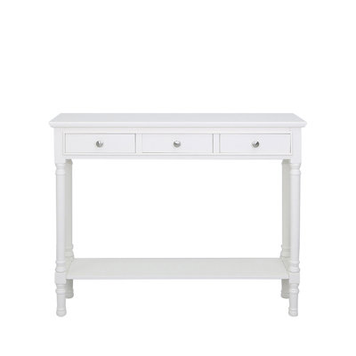 3 Drawer Console Table for Hallway & Living Room Furniture, Slim Entry Hall Table Cabinet