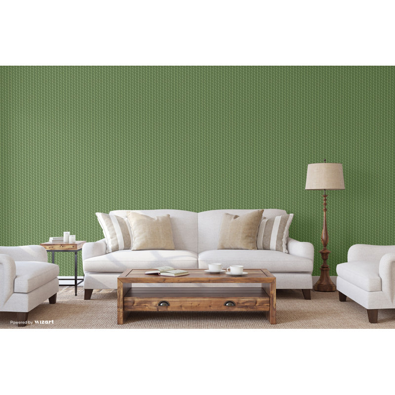 Soukaina Flowers 10m x 53cm Wallpaper Roll, Green