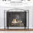 Averett 3 Panel Steel Fireplace Screen