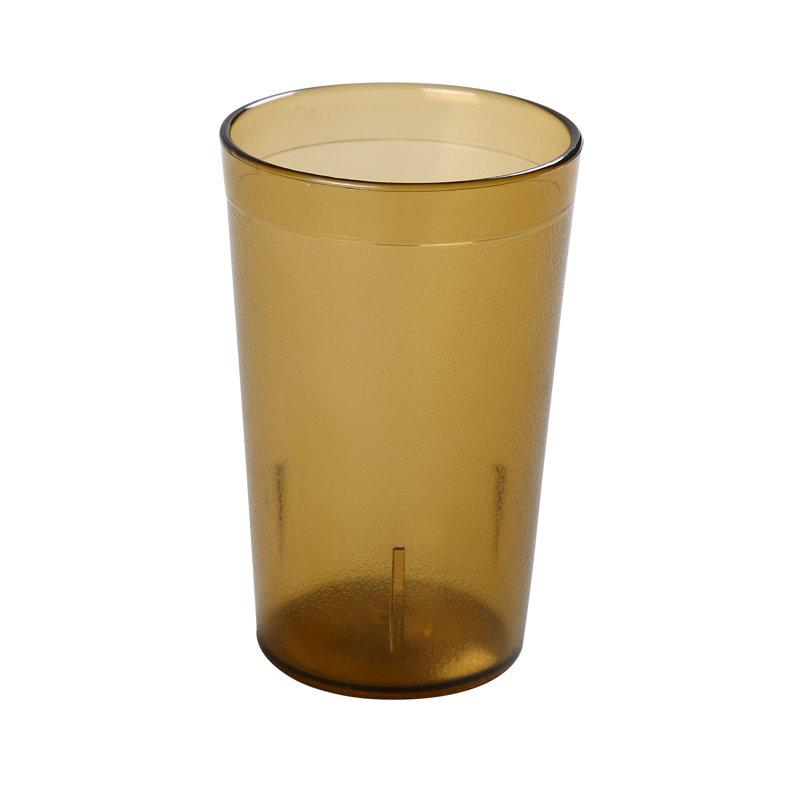 Plasticware 32oz. Drinking Glass Set, Amber