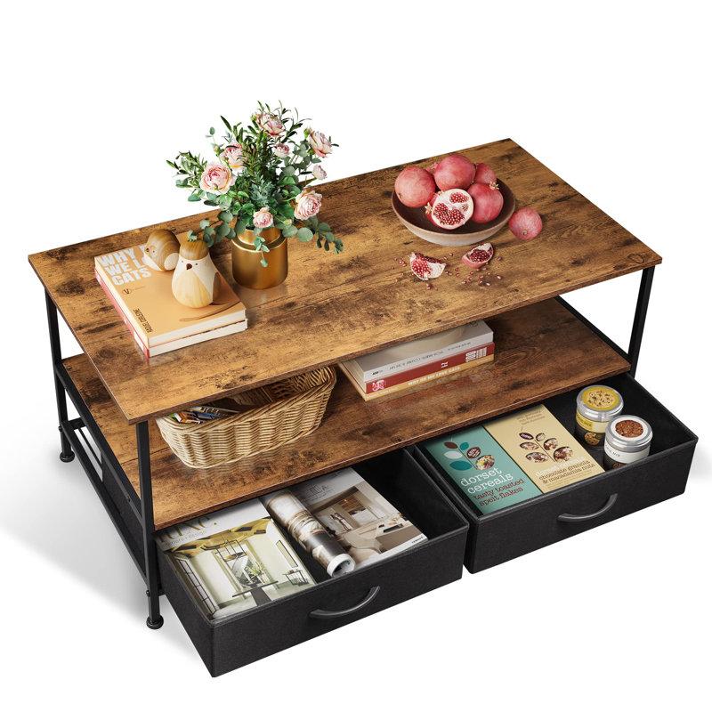 Table basse à 4 pieds avec rangement Margund