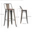 Tabouret de bar 29,13 po Dhanvin