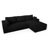 104" Ellie Compression  Cloudy Sectional Frameless Couch With L-shape Chaise, No Assembly Required, Modern Modular Sofa With Deep Seat, Upholstered Couches For Living Room Bedroom-1289283863-1289409527