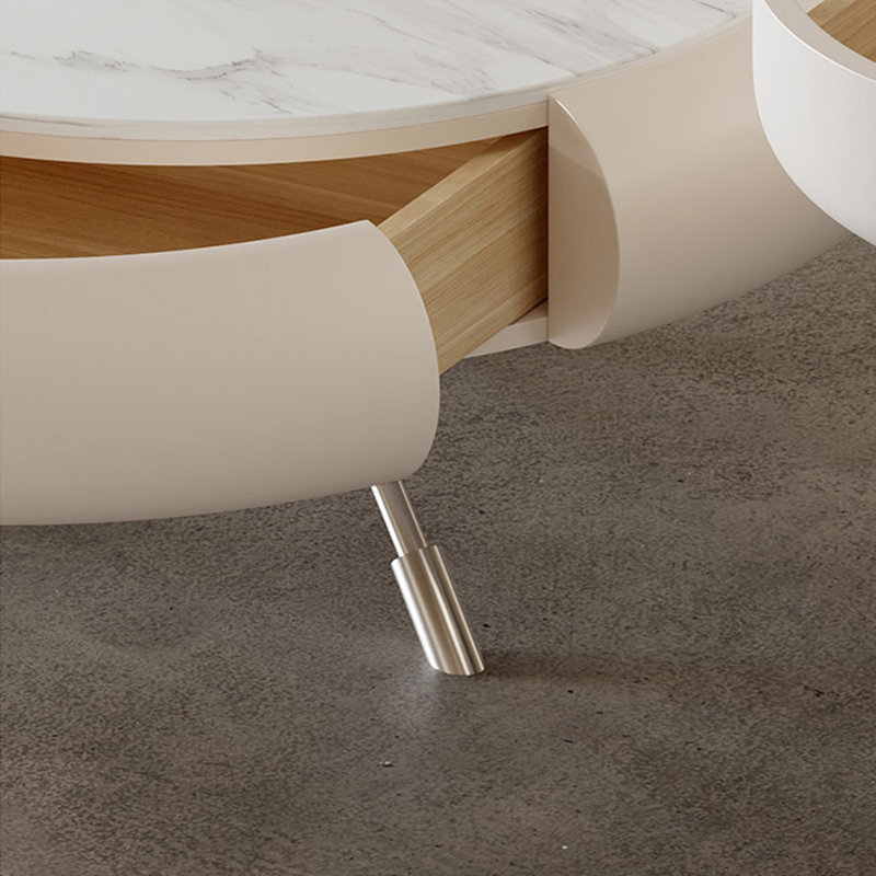 Creamy style modern simple coffee table