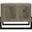 Table basse contemporaine en bois flotté gris contemporain