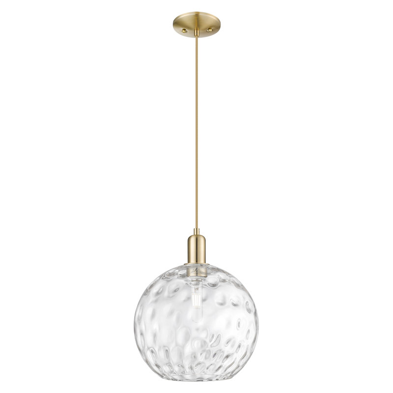 Arcadia - Sevier - 1 Light Cord Hung Mini Pendant, 10.5" H x 12" W x 12" D, Champagne Bronze