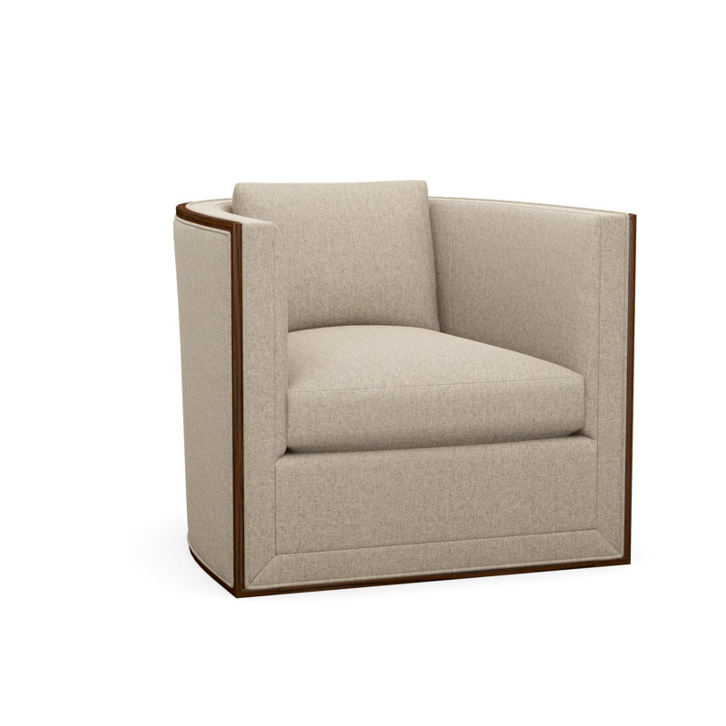 Brett Accent Chair, Brown Polyester, Expresso