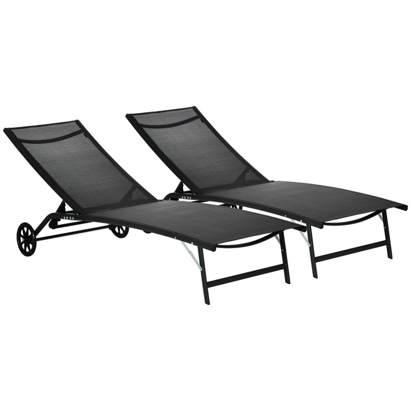 Chaise longue d'extérieur Outsunny
