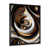 Impression noire sur toile encadrée sélectionné