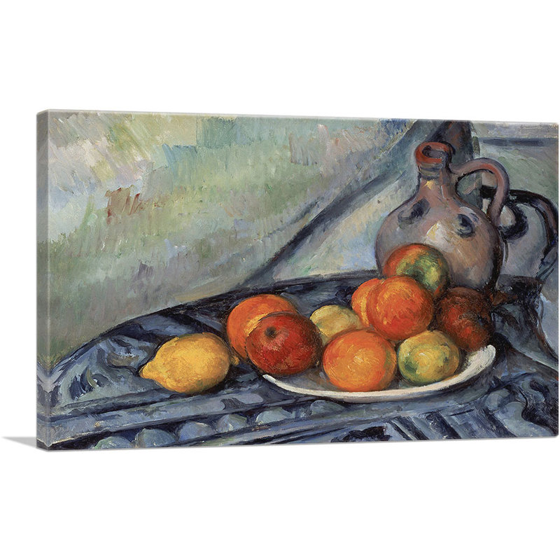 «Fruit And A Jug On A Table» - impression, H 12 po x l 18 po x P 0,75 po