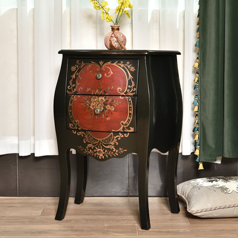 American nightstand painted side cabinet