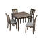 Table de salle à manger élégante pour 4 personnes en noyer