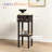 Compact Narrow Side Table with Drawer and Shelf