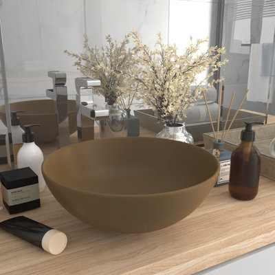 Belfry Bathroom Lonie 280 mm L x 280 mm W Ceramic Circular Sink