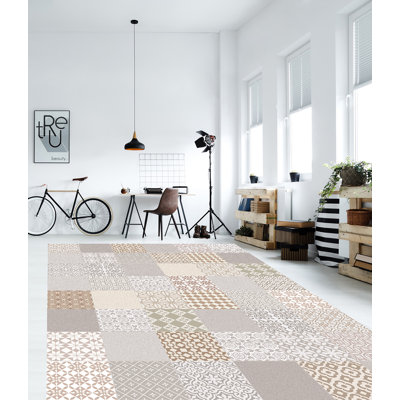 Earlene Geometric Non-Skid Kitchen Mat