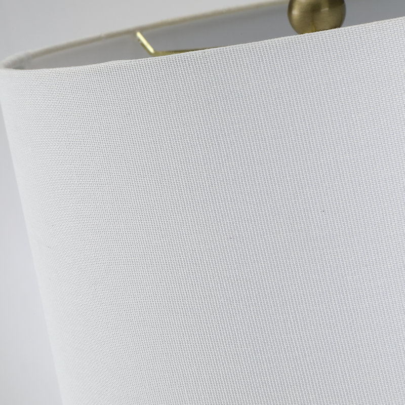 Lampe de table en céramique verte avec abat-jour tambour