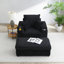 Chaise rembourrée avec repose-pieds Abegale-1025926513