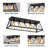 5-Light Farmhouse Rectangular Caged  Flush Mount-122812022