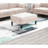 Blush Pink 6 Modular Couch, Suede Fabric With Cushion Back & Pillows 6Pcs Sectional , Fabric, Chairs-1153925390