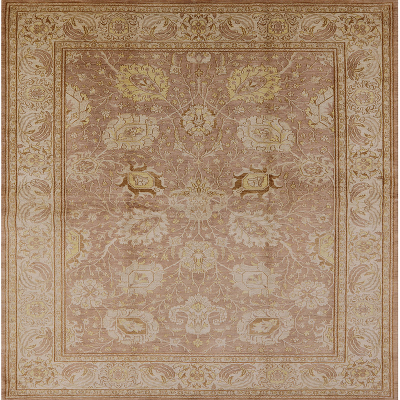 Tapis brun Dzerun, Carré 7 pi