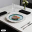 Ensemble de 24 assiettes décoratives en plastique 12,6 po pour assiettes décoratives multicolores-87441582