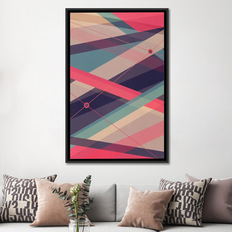 «Shockwave» par Tracie Andrews - reproduction d'art sur toile tendue avec châssis, H 26 po x l 18 po x P 1,5 po, Pas de tapis