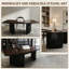 Bureau irrégulier en bois massif Minimalist - poste de travail créatif en noyer foncé pour bureau à domicile-1785256689