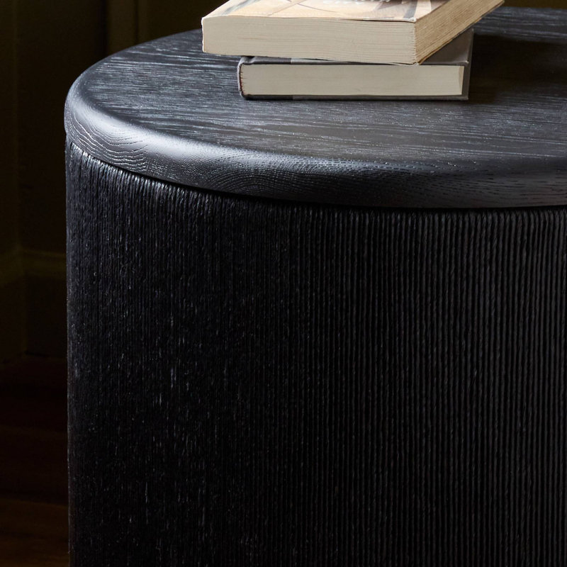 Rosenell End Table, Black Oak Veneer
