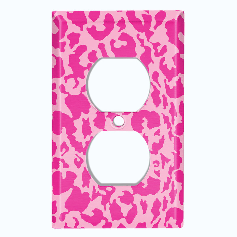Patterned 1 - Gang Duplex Outlet Standard Wall Plate