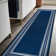 Quinnipack Dark Blue Non-Slip Area Rug