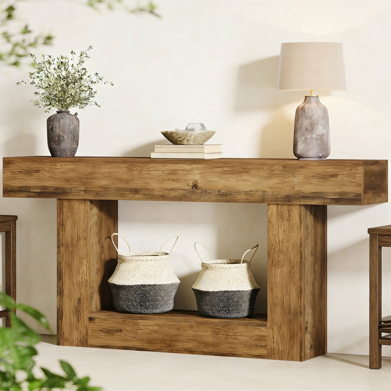 160cm Console Table, Brown