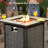 Allcot Steel Propane Outdoor Fire Pit Table With Lid-837919784
